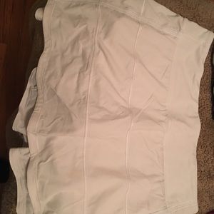 White Lulu tennis skirt
